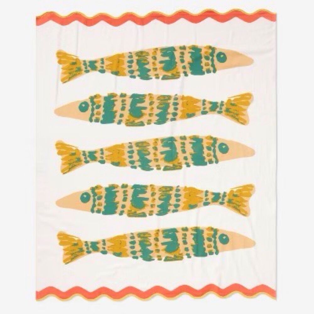 Threshold Design Fish Oversized Jumbo Beach Towel - 72” x 60”